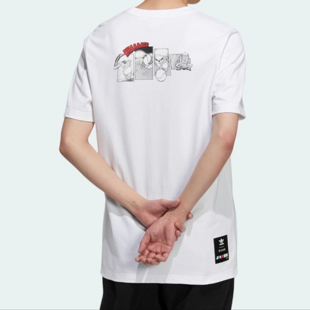 Adidas Originals Disney Pixar White T-Shirt Size Medium
